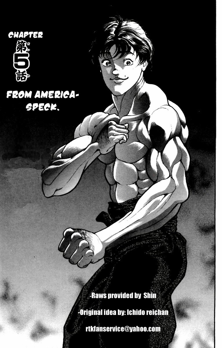 New Grappler Baki Chapter 5 page 1 - Chapter 5: From America: Speck