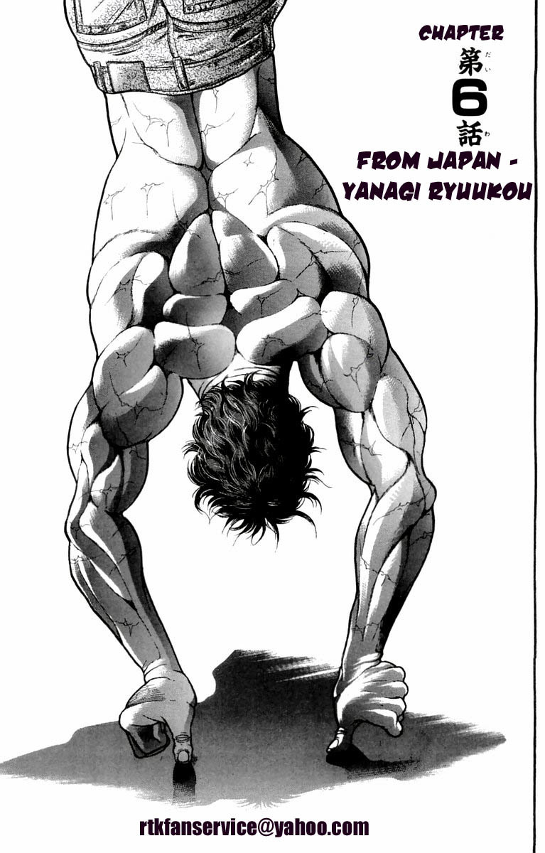 New Grappler Baki Chapter 6 page 1 - Chapter 6: From Japan: Yanagi Ryuukou