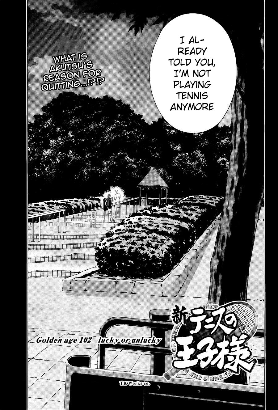 New Prince of Tennis Chapter 102.2 page 2 - Chapter 102 v2 : ''Lucky or Unlucky''