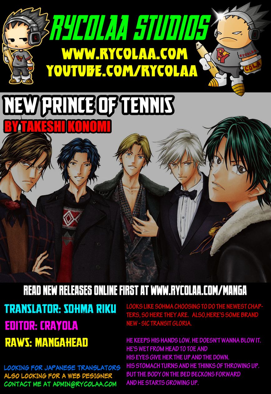 New Prince of Tennis Chapter 107 page 1 - Chapter 107 : Black Aura