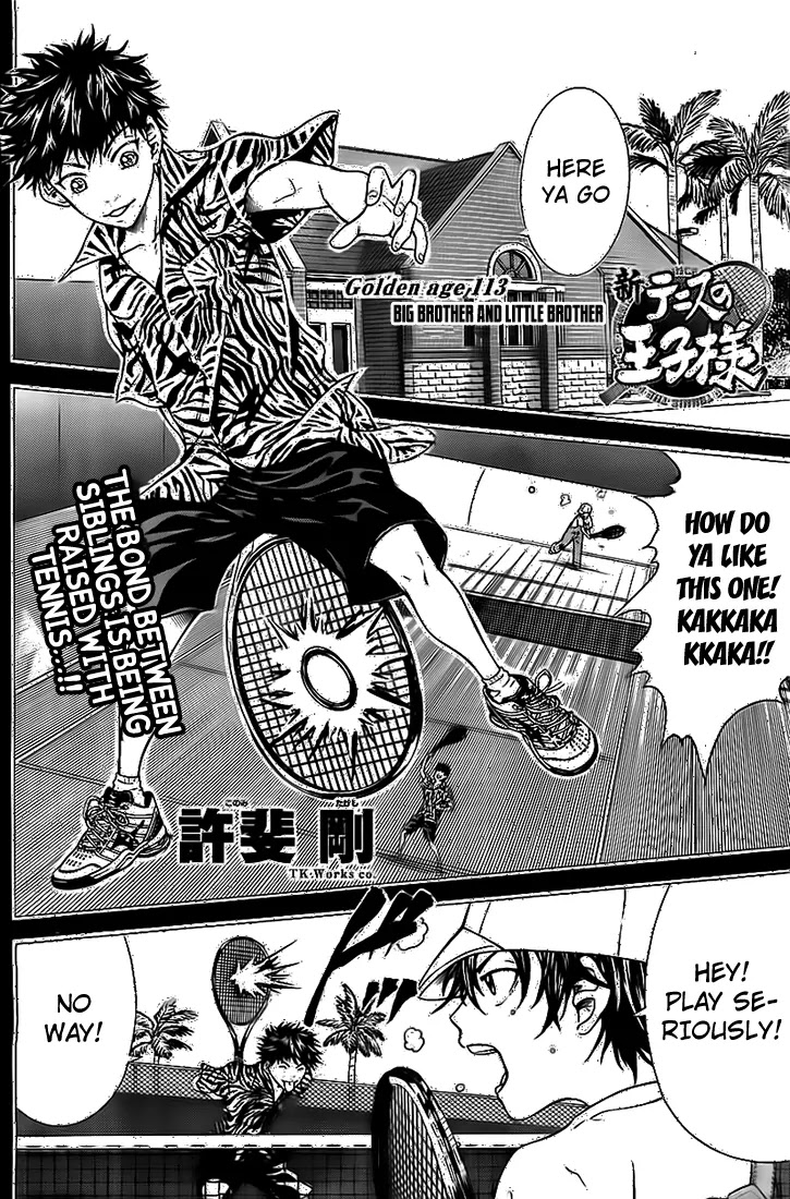 New Prince of Tennis Chapter 113 page 3 - Chapter 113 : Big Borother And Little Brother
