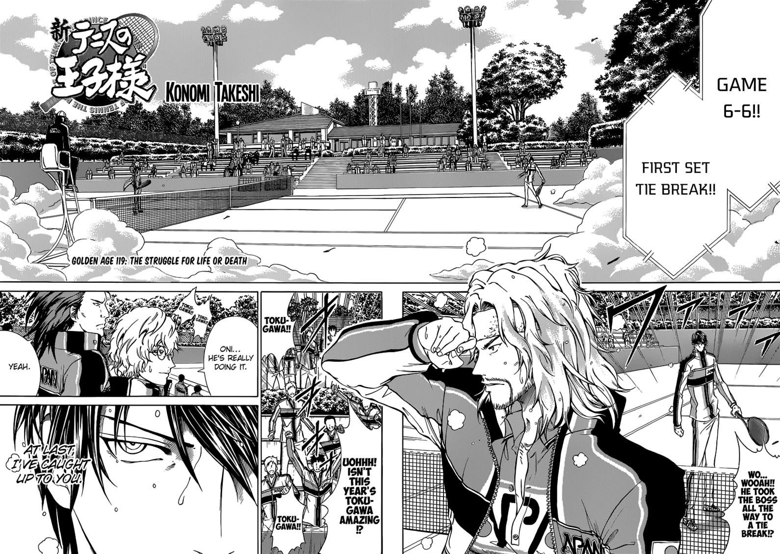 New Prince of Tennis Chapter 119 page 2 - Chapter 119 : The Struggle For Life Or Death