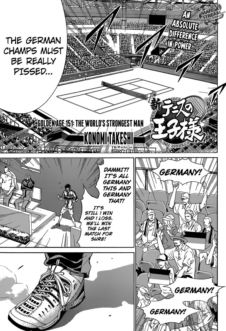 New Prince of Tennis Chapter 151 page 1 - Chapter 151 : The World's Strongest Man