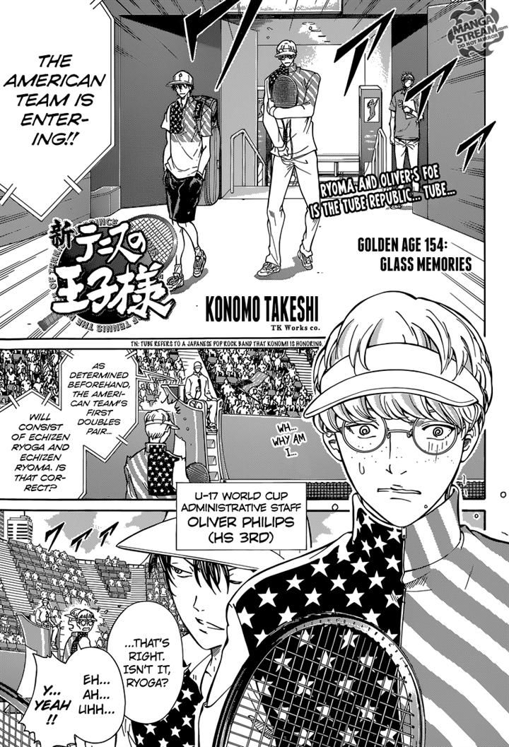 New Prince of Tennis Chapter 154 page 1 - Chapter 154 : Glass Memories
