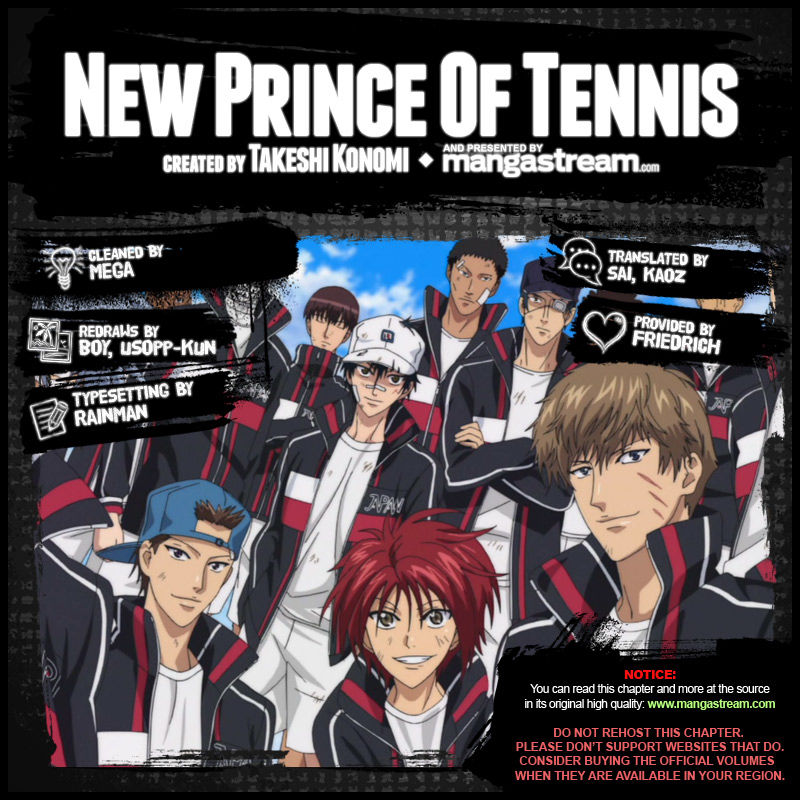 New Prince of Tennis Chapter 168 page 2 - Chapter 168 : Proclamation of War