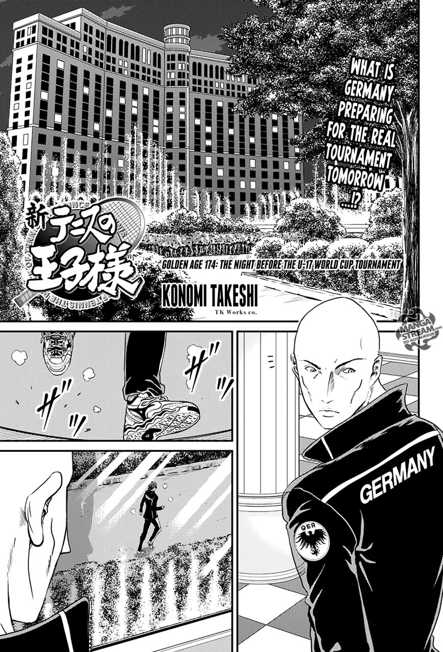 New Prince of Tennis Chapter 174 page 1 - Chapter 174 : The Night Before the U-17 World Cup Tournament