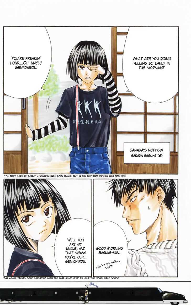 New Prince of Tennis Chapter 18.2 page 2 - Chapter 18.2 : Omake 2: Jitaku 2 - Morning In The House Of Sanada