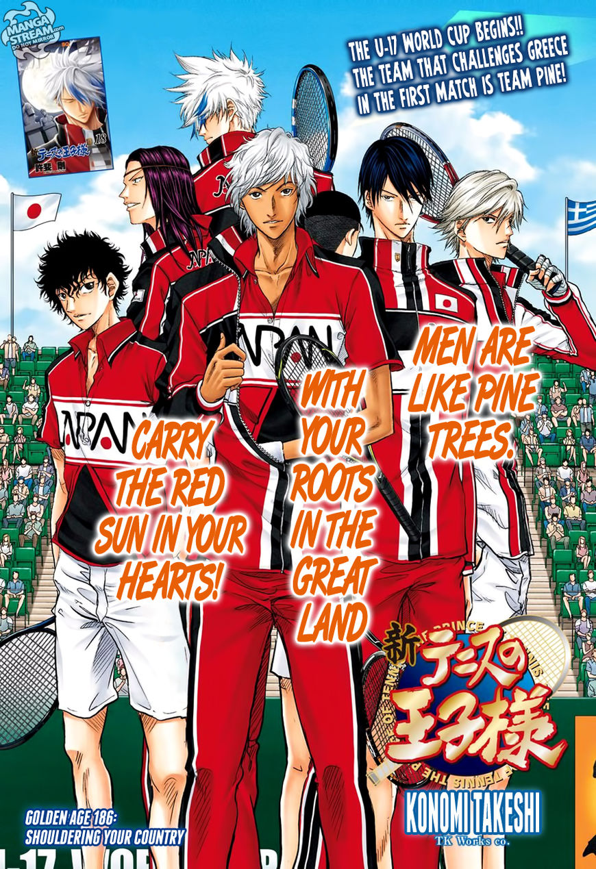 New Prince of Tennis Chapter 186 page 1 - Chapter 186 : Shouldering Your Country