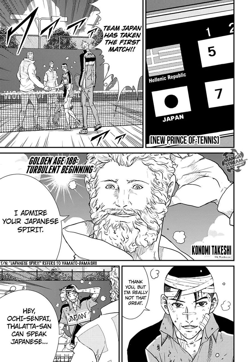 New Prince of Tennis Chapter 188 page 1 - Chapter 188 : Turbulent Beginning