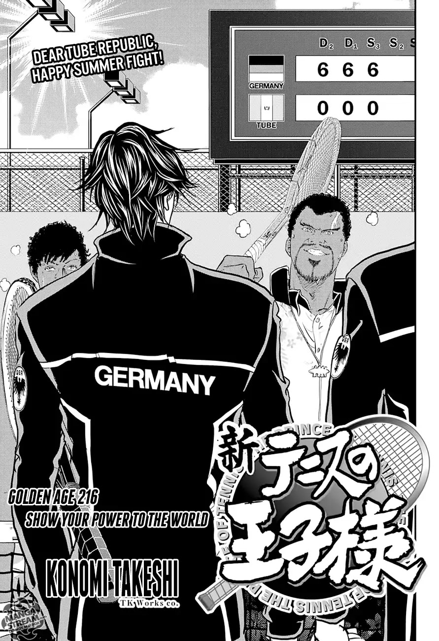 New Prince of Tennis Chapter 216 page 1 - Chapter 216: Show Your Power To The World