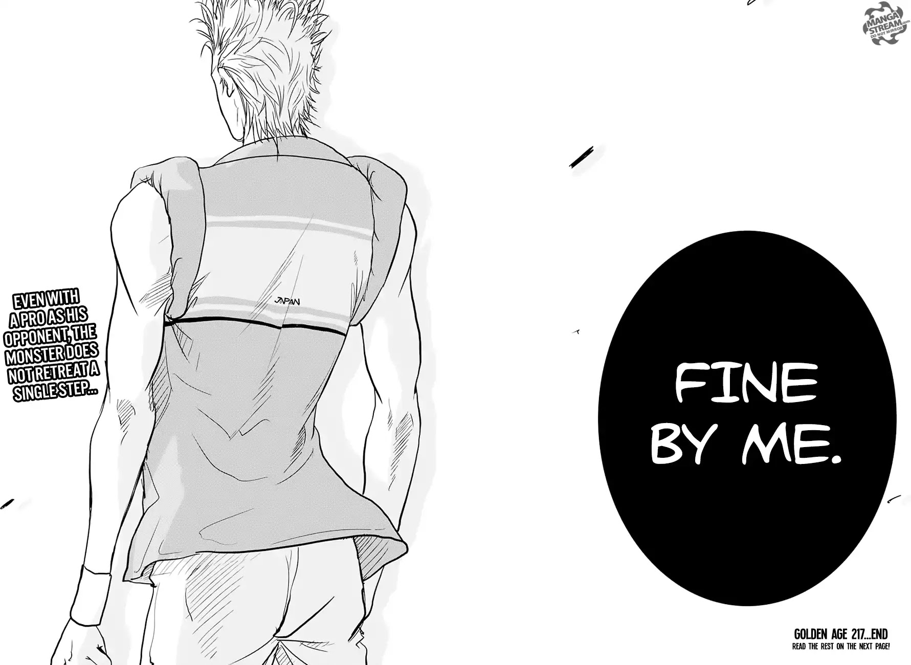 New Prince of Tennis Chapter 217 page 10 - Chapter 217: Byoudouin's Condition... Akutsu's Determination