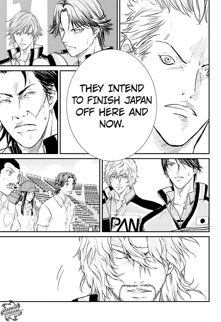 New Prince of Tennis Chapter 217 page 5 - Chapter 217: Byoudouin's Condition... Akutsu's Determination