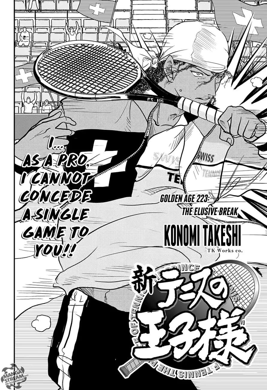 New Prince of Tennis Chapter 223 page 3 - Chapter 223: The Elusive Break