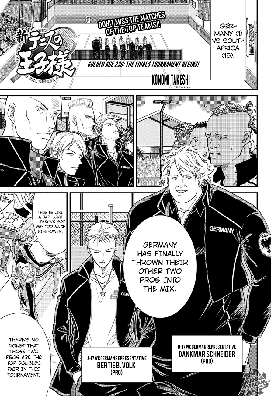 New Prince of Tennis Chapter 230 page 1 - Chapter 230