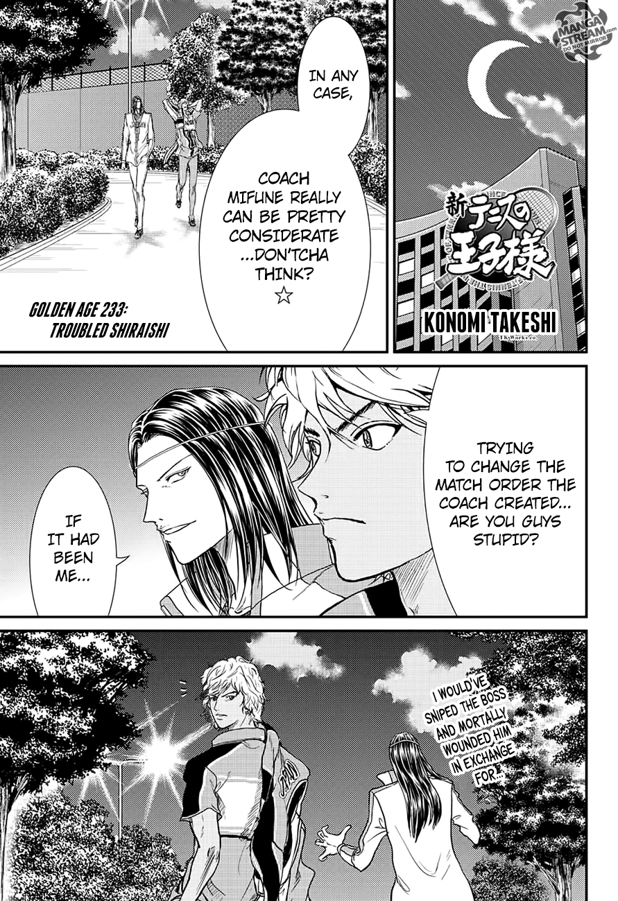 New Prince of Tennis Chapter 233 page 1 - Chapter 233
