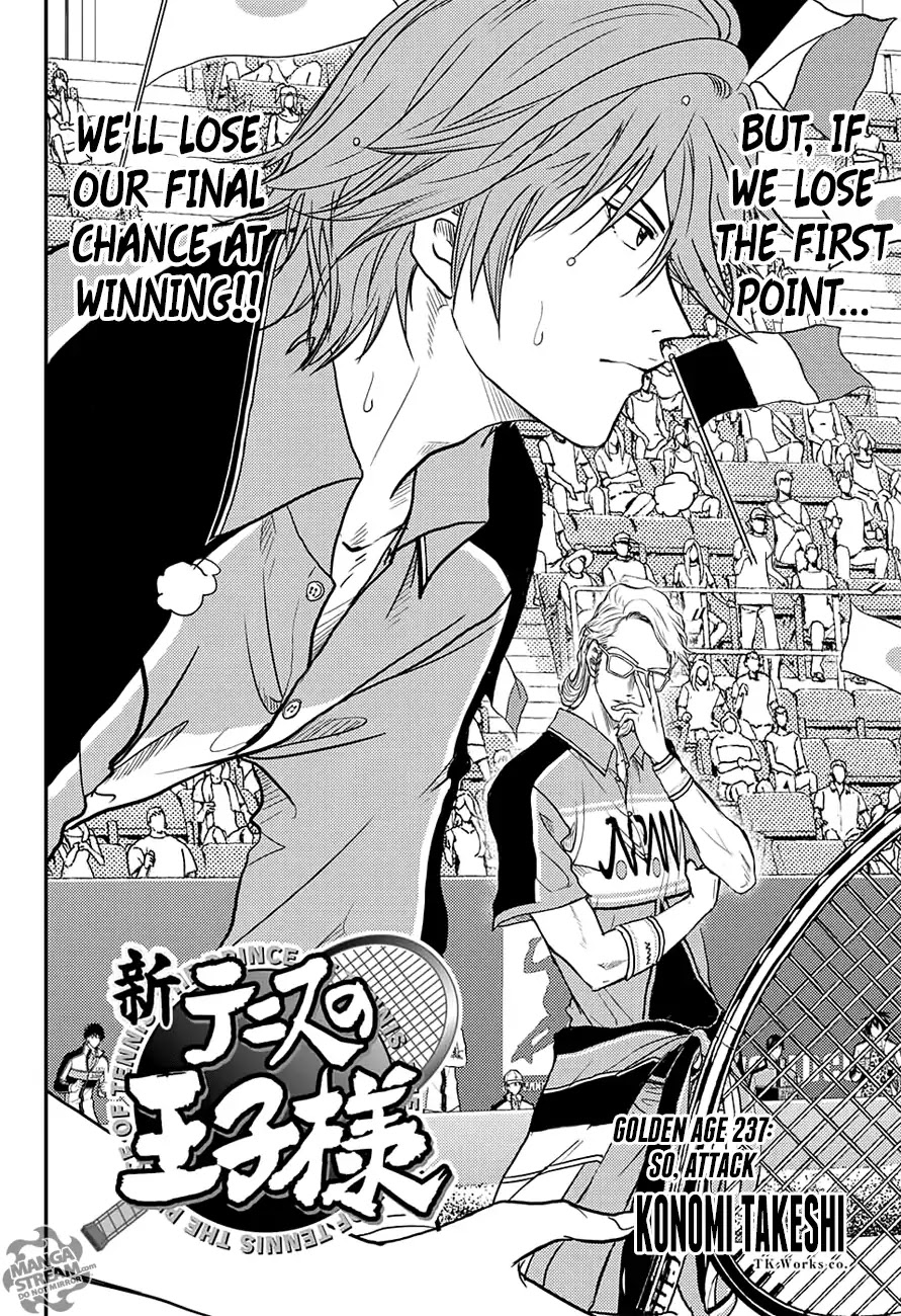 New Prince of Tennis Chapter 237 page 3 - Chapter 237: So Attack