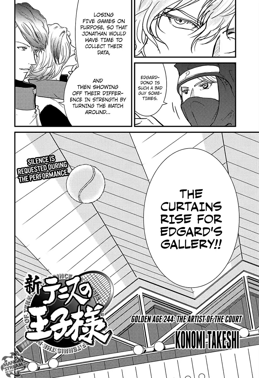 New Prince of Tennis Chapter 244 page 3 - Chapter 244: The Artist of the Court