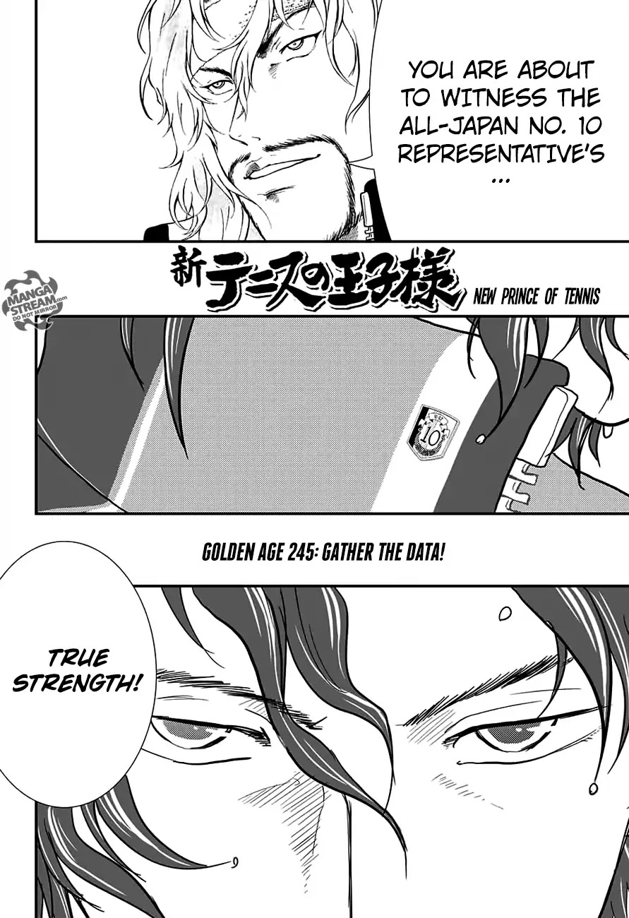 New Prince of Tennis Chapter 245 page 3 - Chapter 245: Gather the Data!