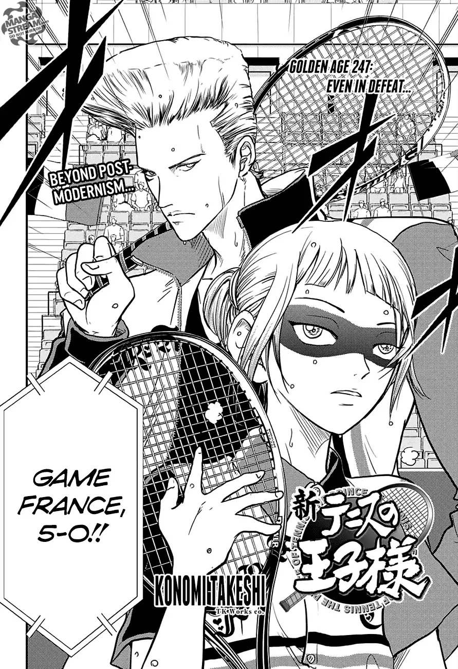 New Prince of Tennis Chapter 247 page 3 - Chapter 247: Even in Defeat...