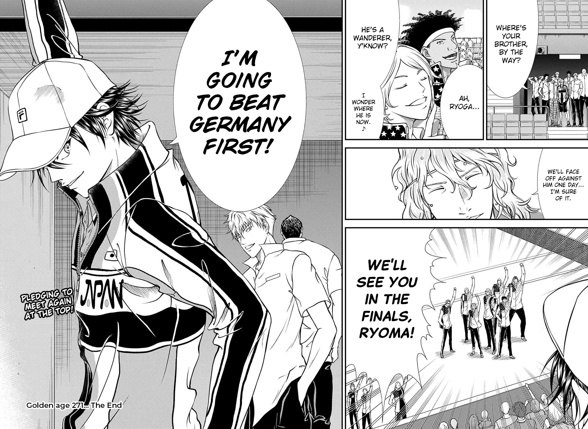 New Prince of Tennis Chapter 271 page 10 - Chapter 271: The Best 4 are here!