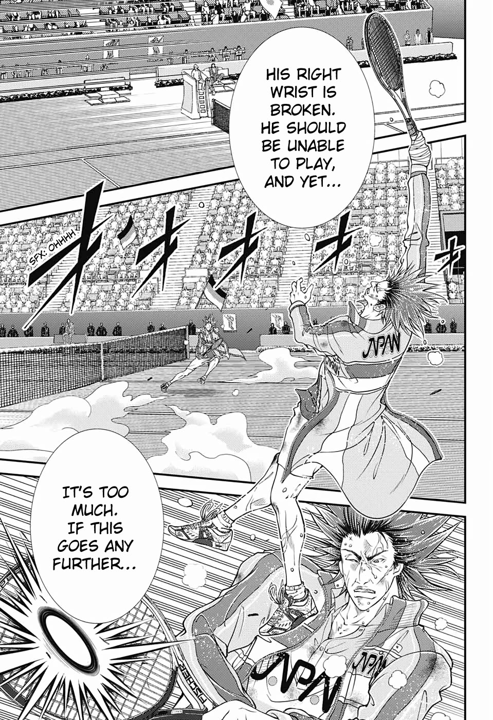 New Prince of Tennis Chapter 284 page 1 - Chapter 284: A Broken Racket