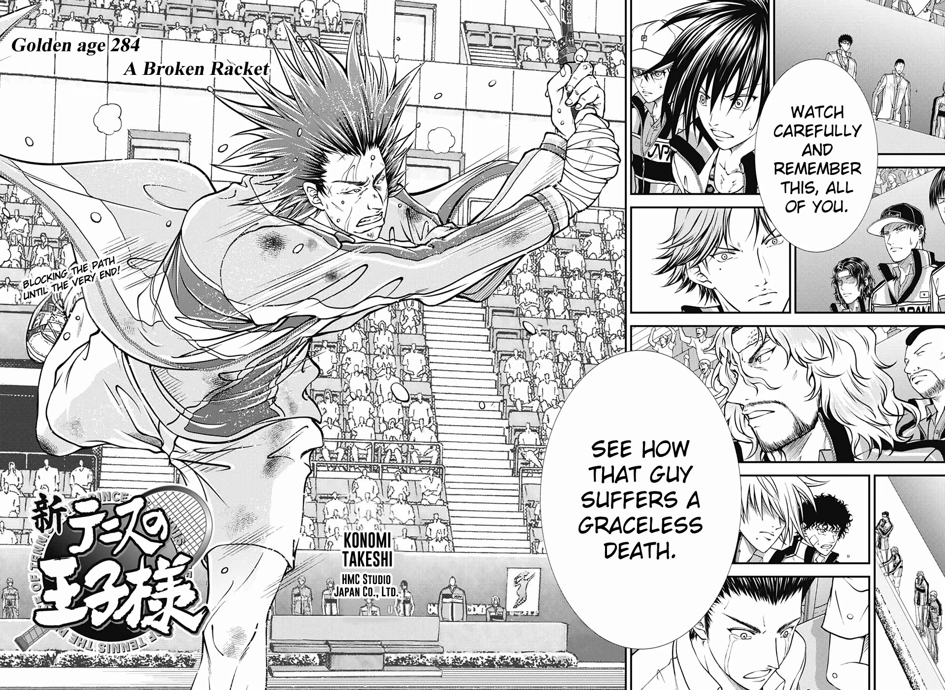 New Prince of Tennis Chapter 284 page 2 - Chapter 284: A Broken Racket