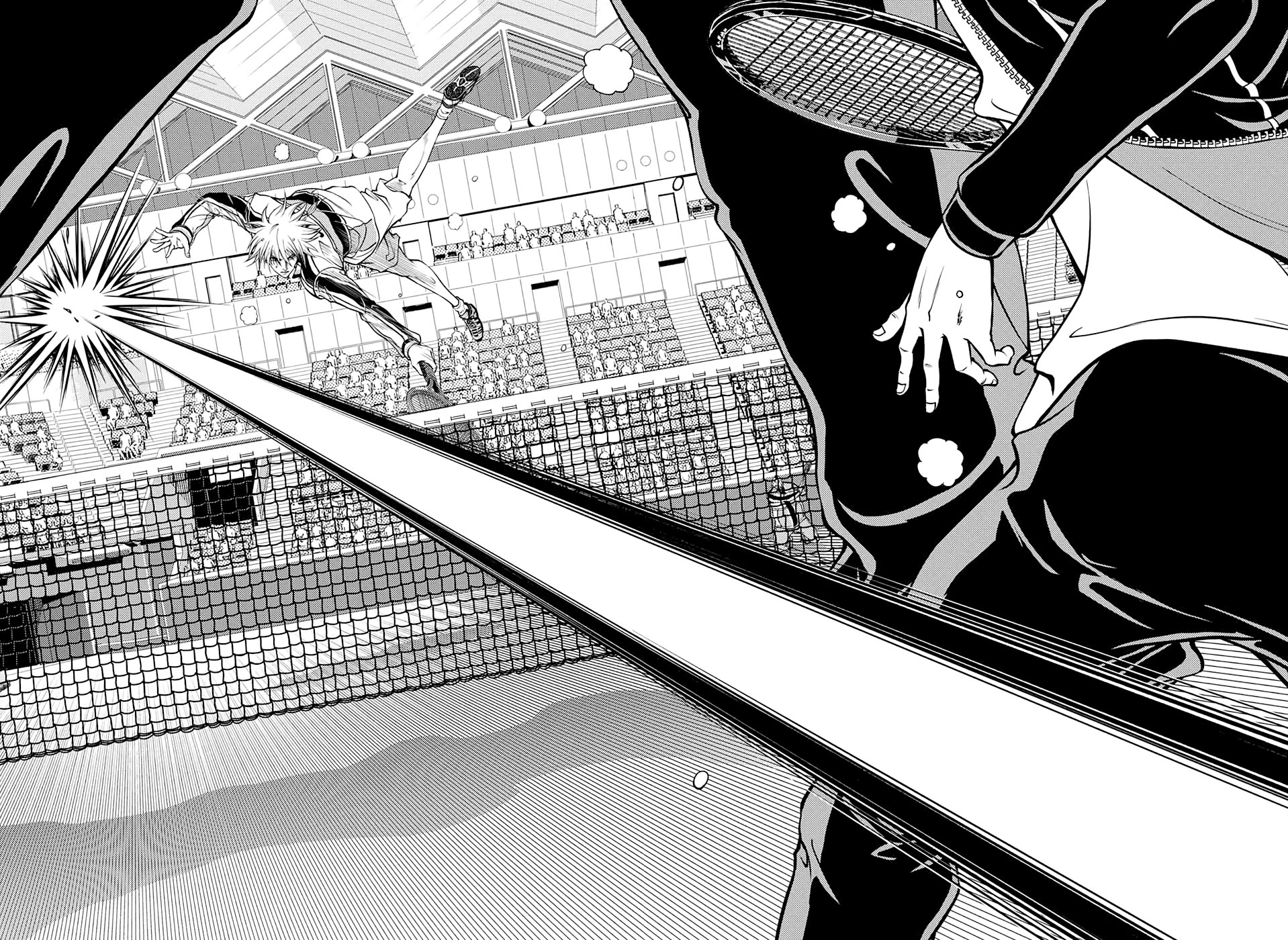 New Prince of Tennis Chapter 295 page 8 - Chapter 295: Straddling the black white horse, he went backwards to the front