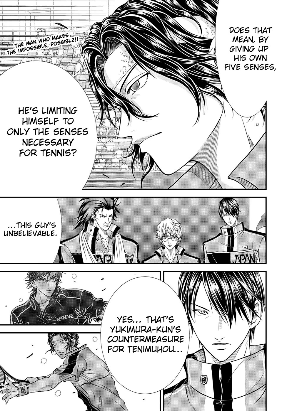 New Prince of Tennis Chapter 302 page 1 - Chapter 302: Zero Senses Tennis
