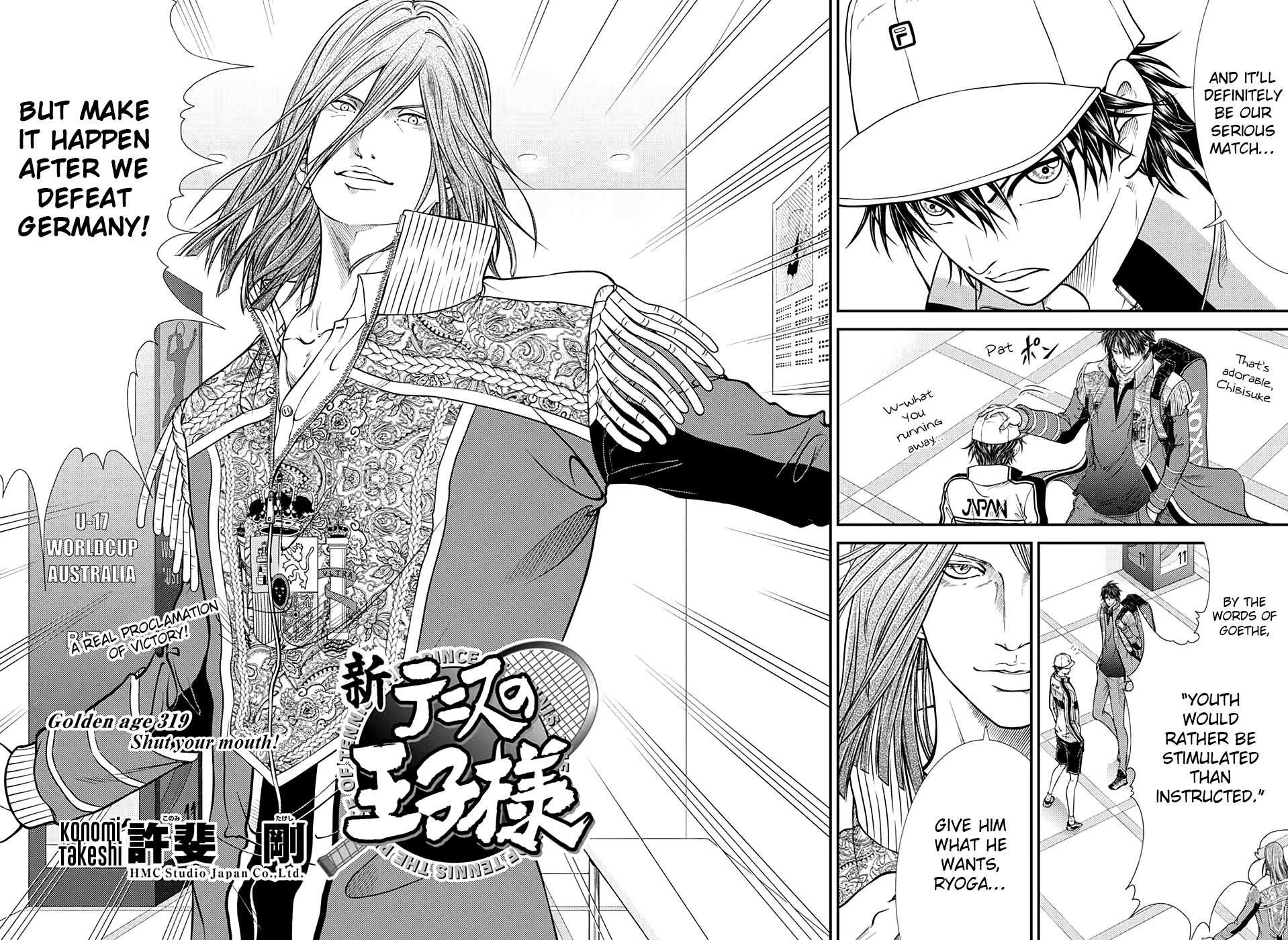 New Prince of Tennis Chapter 319 page 2 - Chapter 319: Shut your mouth!