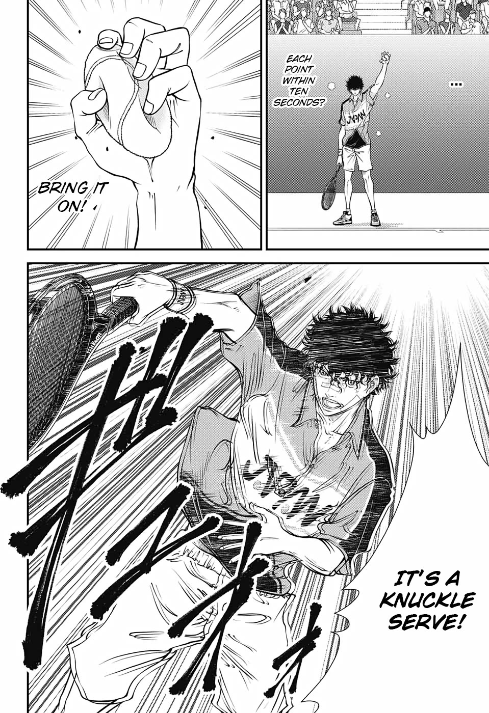 New Prince of Tennis Chapter 322 page 4 - Chapter 322: The 10-second rule