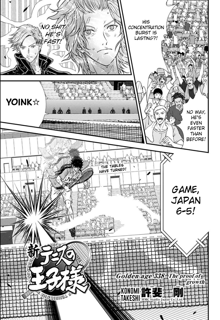 New Prince of Tennis Chapter 338 page 3 - Chapter 338: The proof of growth