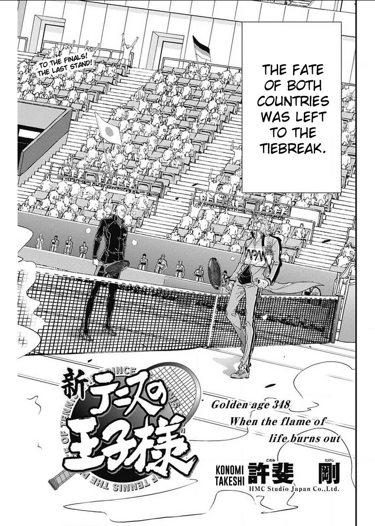 New Prince of Tennis Chapter 348 page 3 - Chapter 348: When the flame of life burns out