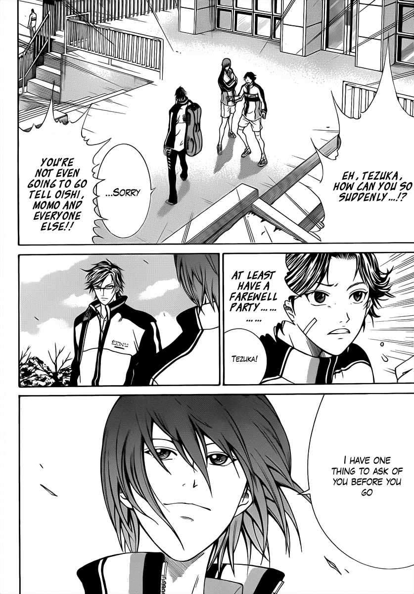 New Prince of Tennis Chapter 37 page 15 - Chapter 37 : Farewell Tezuka Kunimitsu