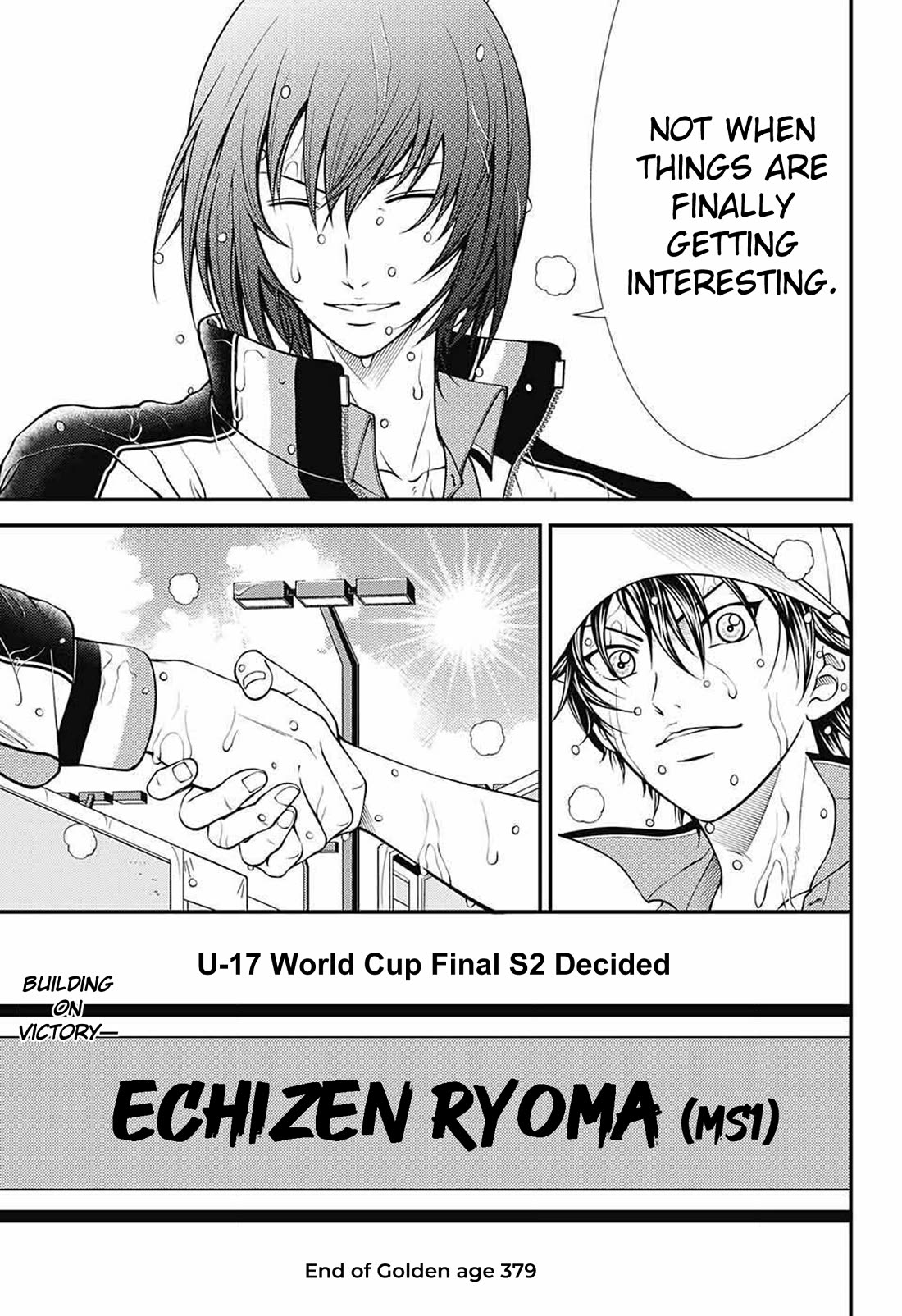 New Prince of Tennis Chapter 379 page 15 - Chapter 379: Feelings dancing in the wind