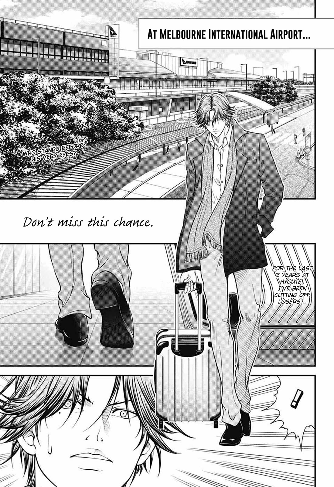 New Prince of Tennis Chapter 382 page 1 - Chapter 382: I will not let you through, even if I die!