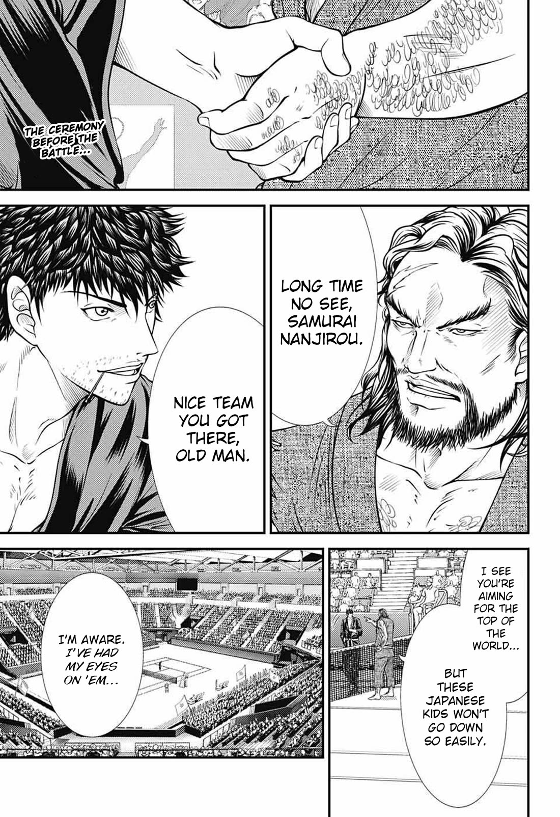 New Prince of Tennis Chapter 389 page 2 - Chapter 389: The Final Hyoutei Cheer