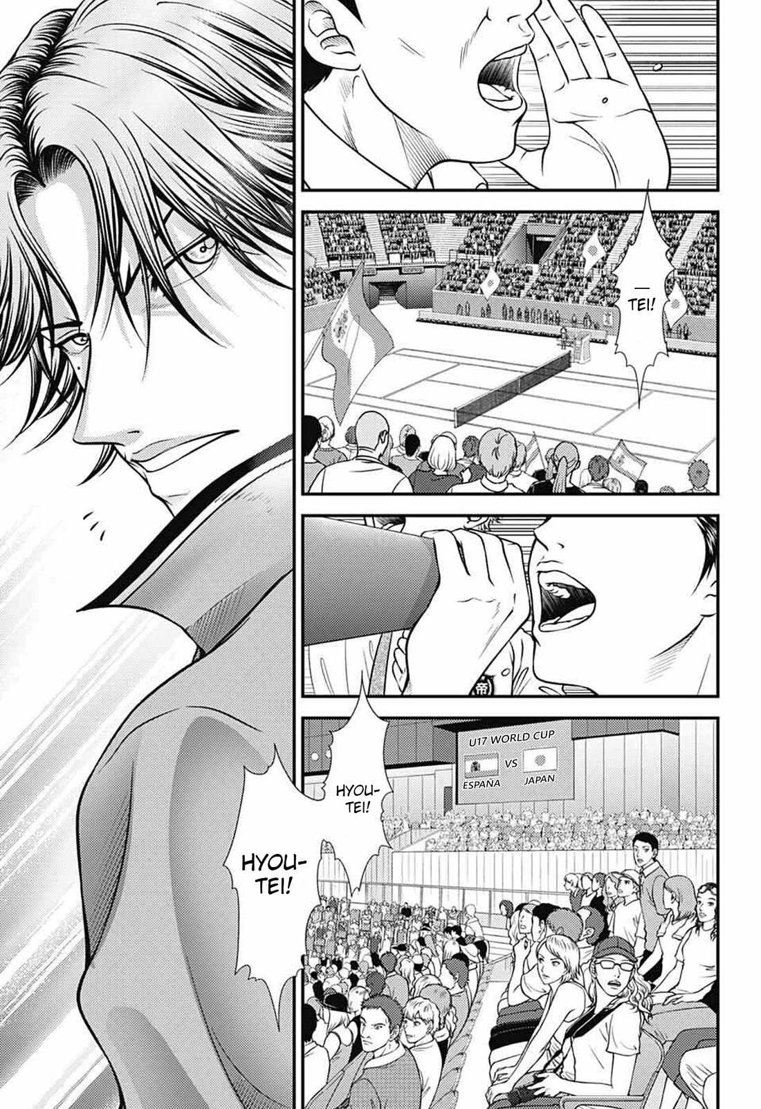New Prince of Tennis Chapter 389 page 4 - Chapter 389: The Final Hyoutei Cheer