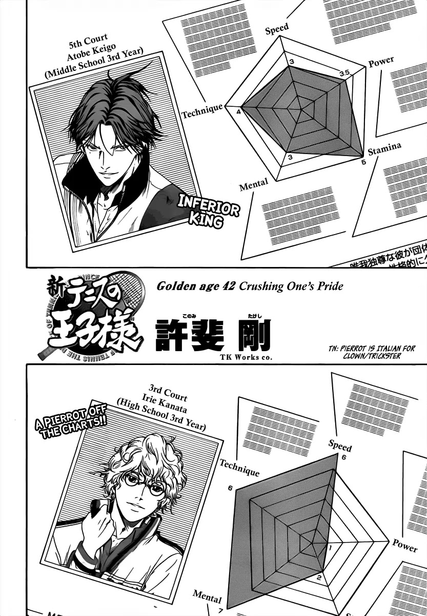 New Prince of Tennis Chapter 42 page 2 - Chapter 42 : Crushing One's Pride