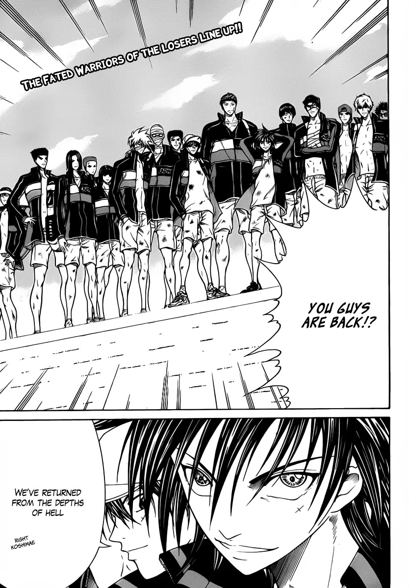 New Prince of Tennis Chapter 48 page 1 - Chapter 48 : The Returns Of The Losers