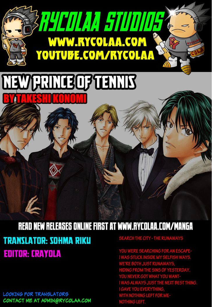 New Prince of Tennis Chapter 73 page 1 - Chapter 73 : Just a little bit more power