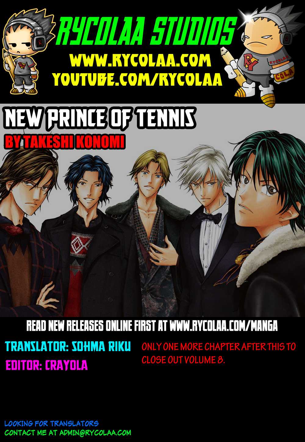 New Prince of Tennis Chapter 76.2 page 1 - Chapter 76 v2 : If It Were Tezuka
