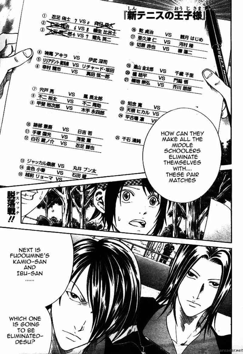 New Prince of Tennis Chapter 8 page 1 - Chapter 8 : The Emperor VS The Child of God - Opening Act