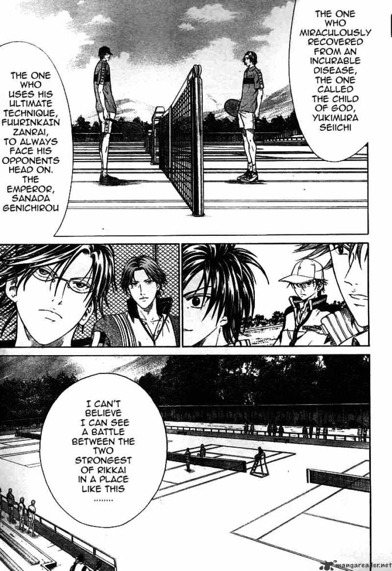 New Prince of Tennis Chapter 8 page 5 - Chapter 8 : The Emperor VS The Child of God - Opening Act