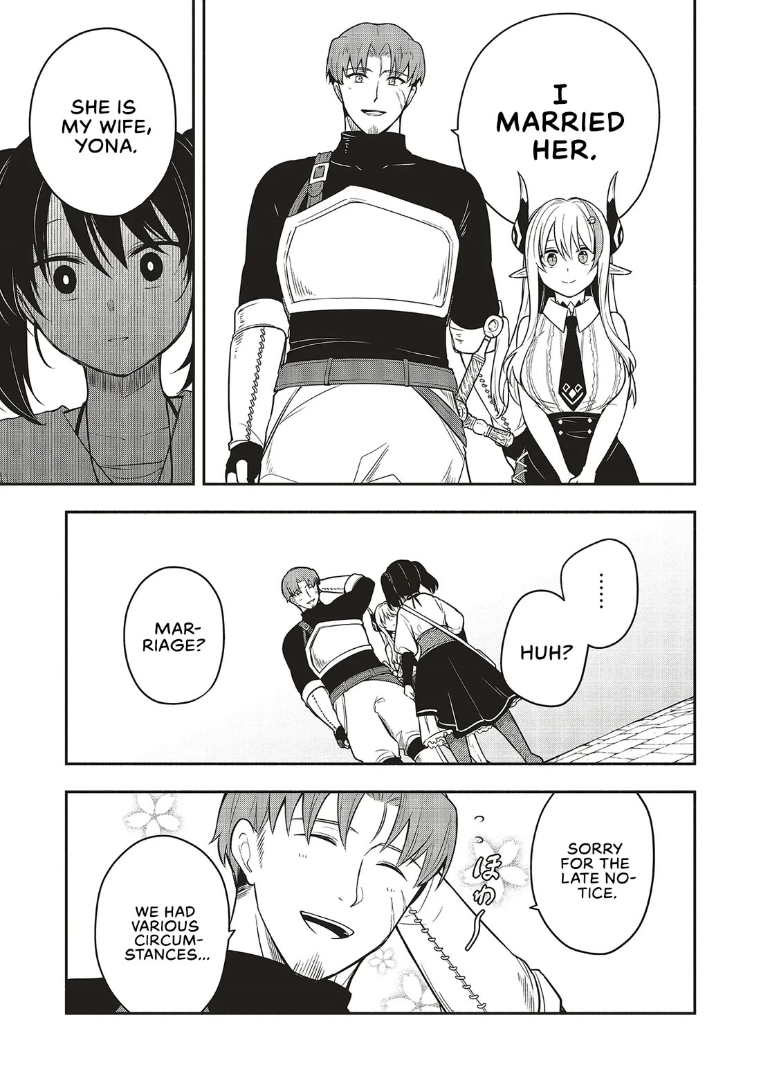 Newlywed Quest: The Demon King's Daughter Wants to Seduce the Serious Hero ♡ Chapter 3 page 11 - Chapter 3: Should I introduce you as an old friend?
