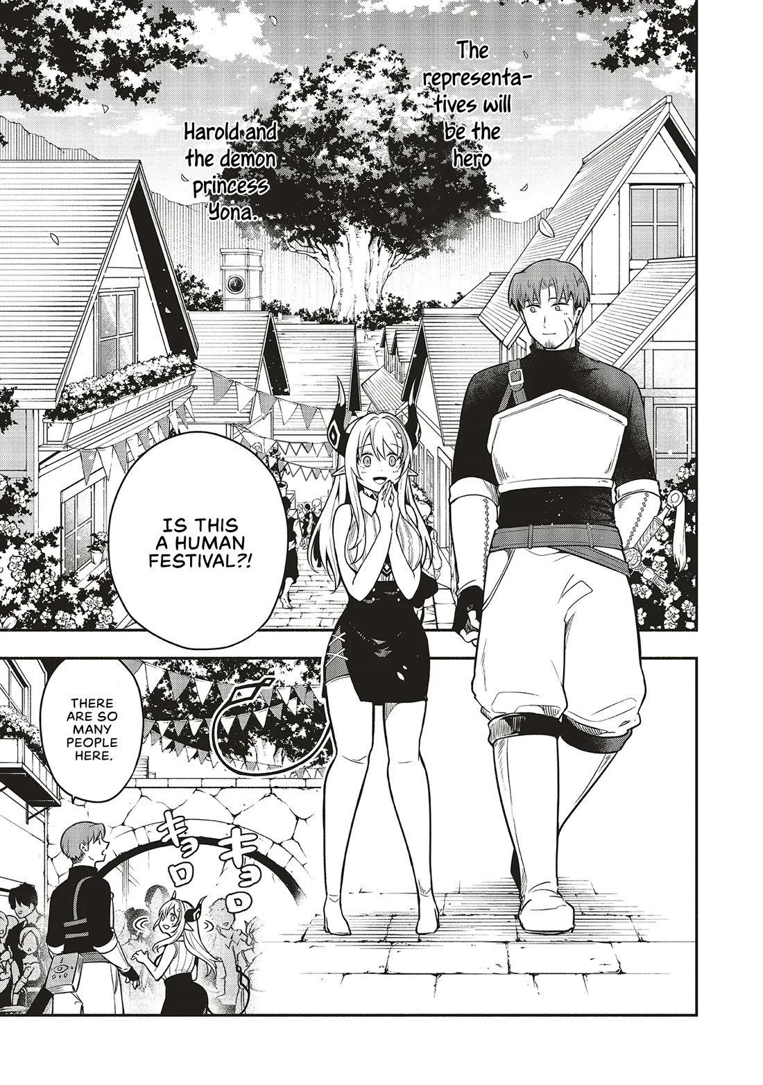 Newlywed Quest: The Demon King's Daughter Wants to Seduce the Serious Hero ♡ Chapter 3 page 5 - Chapter 3: Should I introduce you as an old friend?