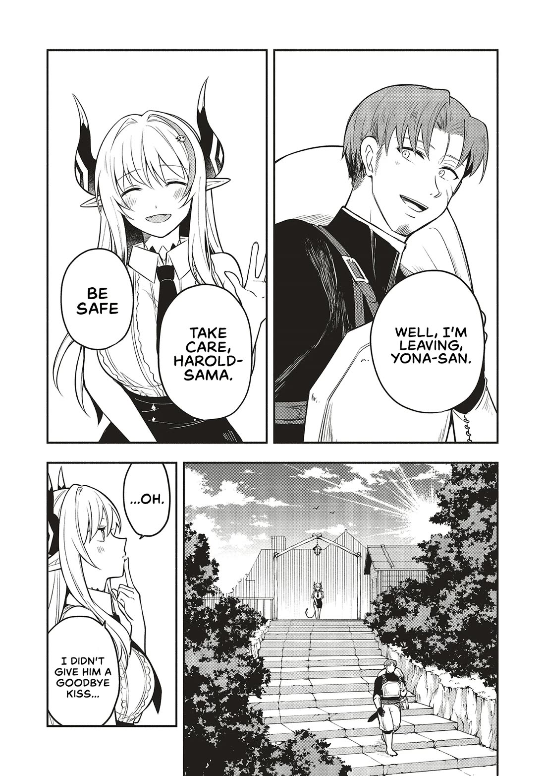 Newlywed Quest: The Demon King's Daughter Wants to Seduce the Serious Hero ♡ Chapter 5.1 page 1 - Chapter 5.1: Finding happiness in having someone to say 'i'm leaving'
