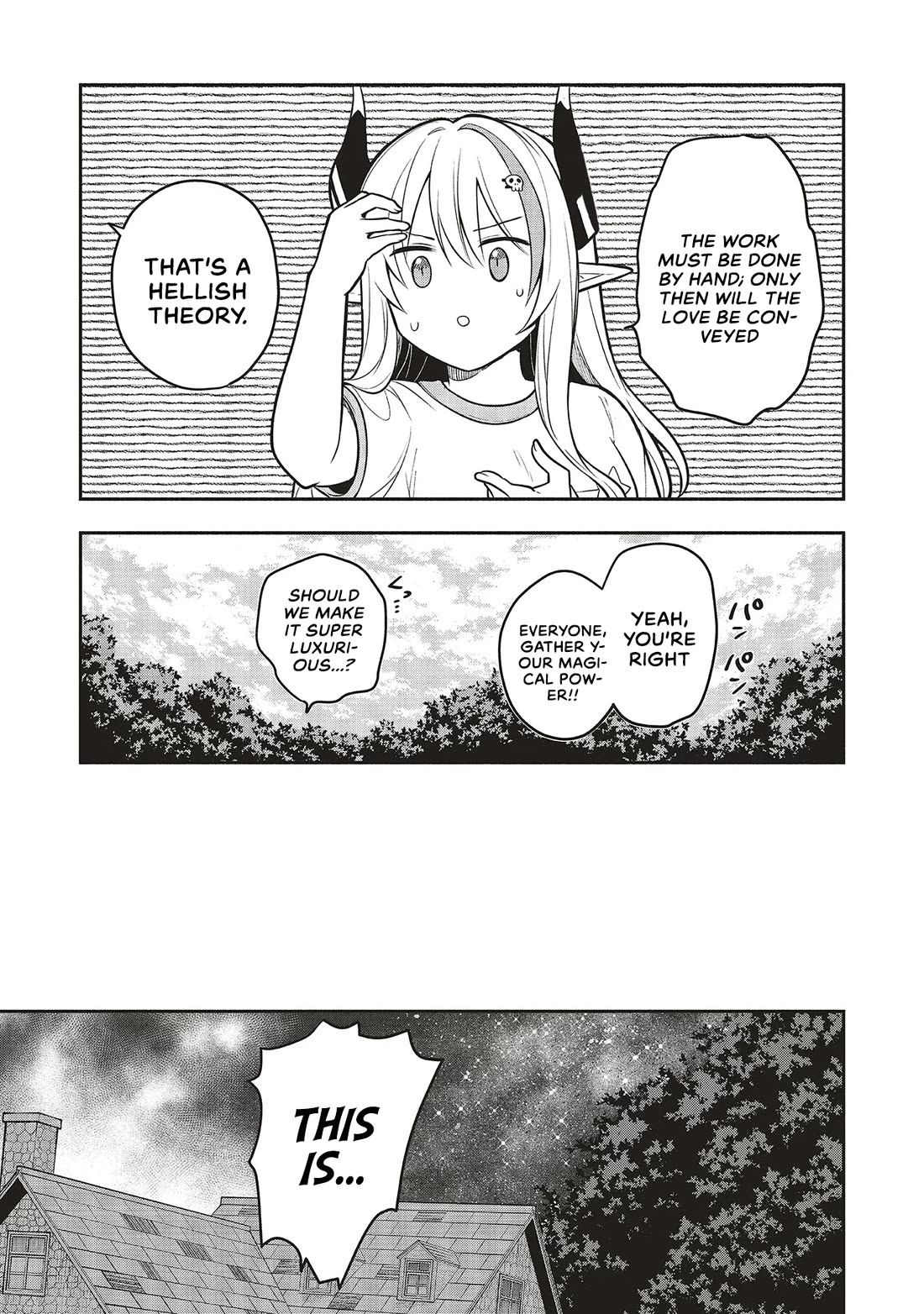 Newlywed Quest: The Demon King's Daughter Wants to Seduce the Serious Hero ♡ Chapter 5.1 page 19 - Chapter 5.1: Finding happiness in having someone to say 'i'm leaving'