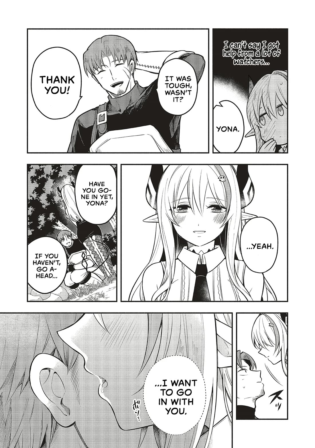 Newlywed Quest: The Demon King's Daughter Wants to Seduce the Serious Hero ♡ Chapter 5.1 page 21 - Chapter 5.1: Finding happiness in having someone to say 'i'm leaving'