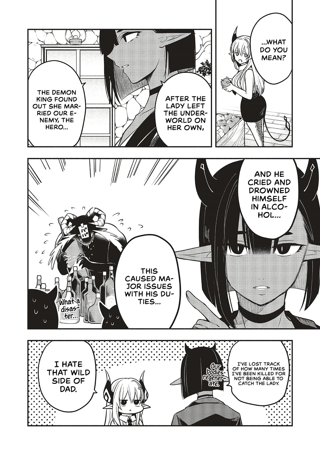 Newlywed Quest: The Demon King's Daughter Wants to Seduce the Serious Hero ♡ Chapter 5.1 page 8 - Chapter 5.1: Finding happiness in having someone to say 'i'm leaving'