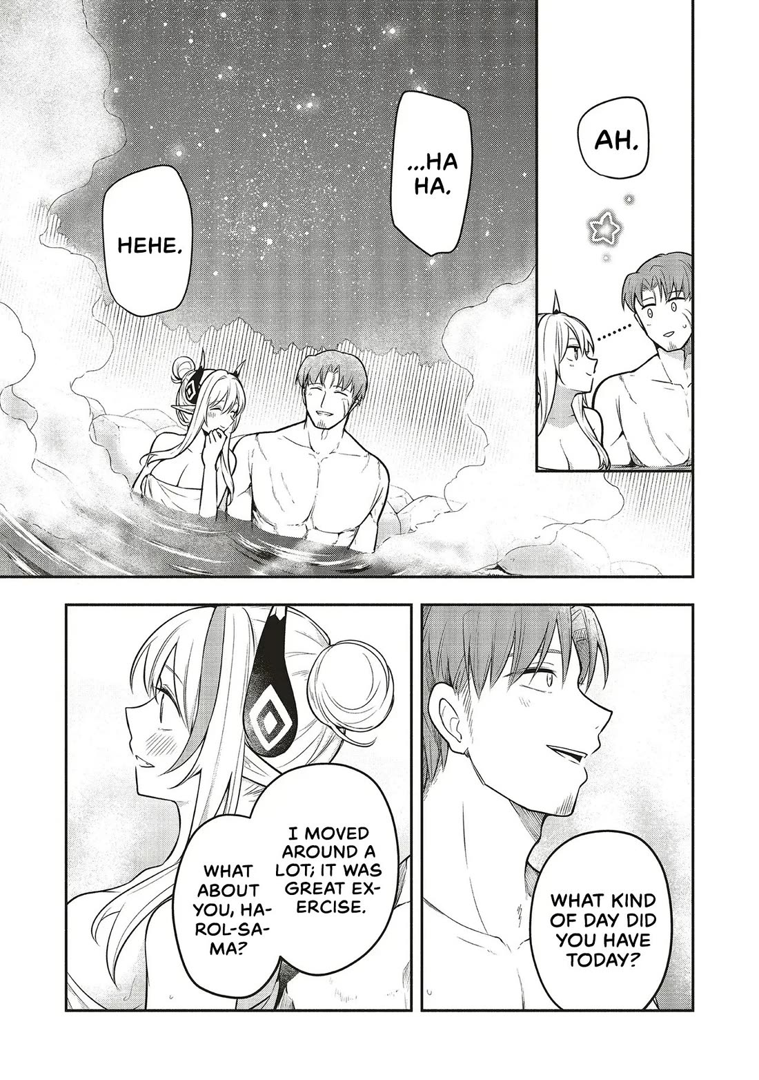 Newlywed Quest: The Demon King's Daughter Wants to Seduce the Serious Hero ♡ Chapter 5.2 page 6 - Chapter 5.2: Finding happiness in having someone to say 'i'm leaving'